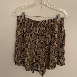 H&M Snakeskin Shorts